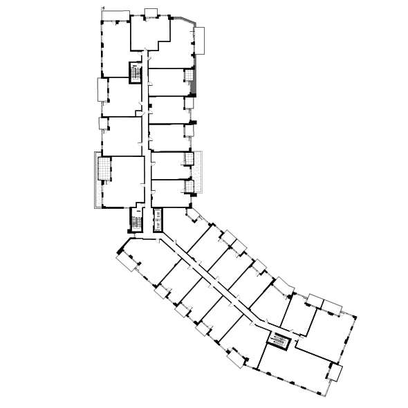 Disposition des condos locatif de l'Floor 2 du projet Louis Alexandre