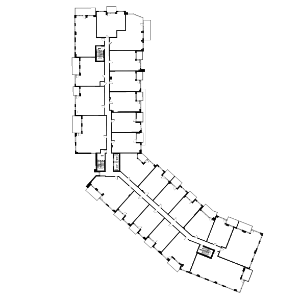 Disposition des condos locatif de l'Étage 3 du projet Louis Alexandre