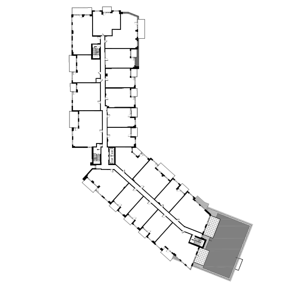 Disposition des condos locatif de l'Étage 5 du projet Louis Alexandre