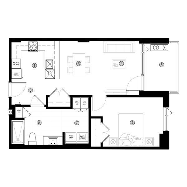 Plans des condos 811 et 911